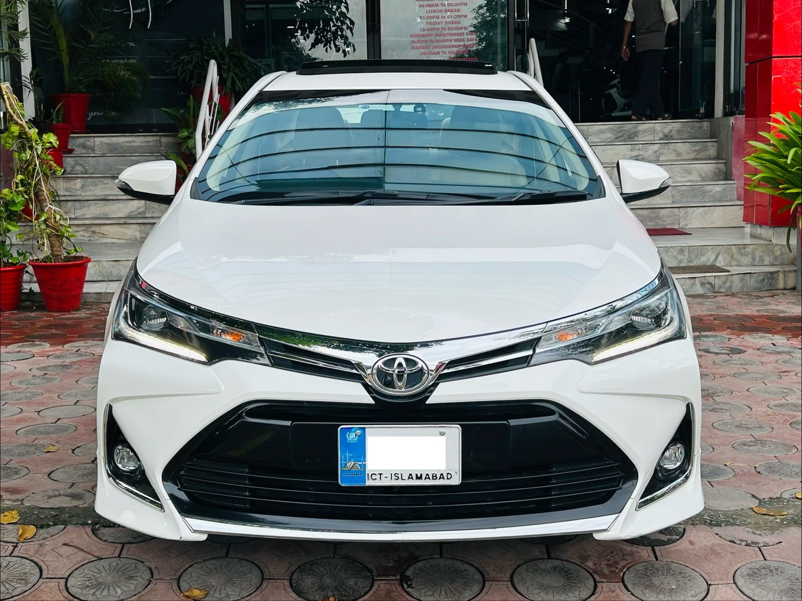 Toyota Corolla Altis Grande 1.8 executive sedan for rent in Islamabad